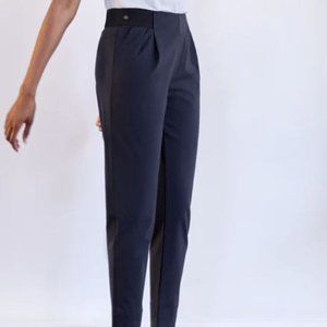 Aday Turn It Up Midnight Navy Blue Tapered Cigarette Pant Medium
